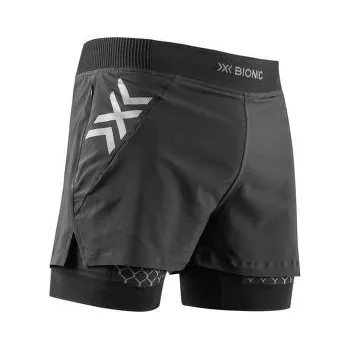 Pánské kraťasy X-Bionic TWYCE RACE 2in1 SHORTS MEN Black/Charcoal černá L