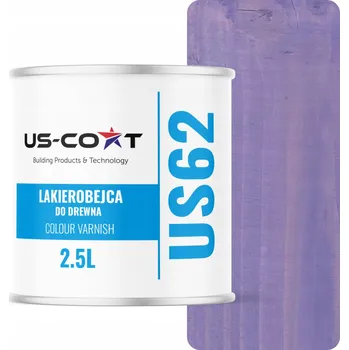 barva a nátěr na dřevo Lazurovací lak US-Coat 2,5 l fialový polomat