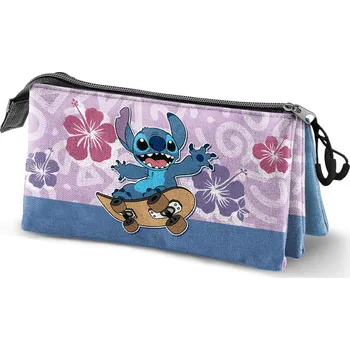 Penál Lilo a Stitch Penál Disney Stitch Skate pouzdro trojité