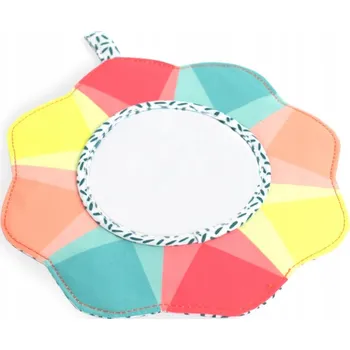 Hračka pro nejmenší MINILAND SENZORICKÉ ZRCÁTKO PRO MIMINKA - KVÍTEK