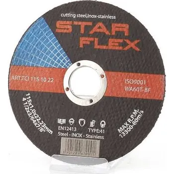 Řezný kotouč KOTOUČ NA ŘEZÁNÍ OCELI, NEREZOVÝ,INOX 115x1,0
