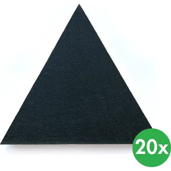 akustický panel B2B Partner Akustický panel, trojúhelník, 20x20x20 cm, 20 ks, černá