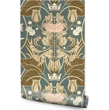 Fototapeta Tapeta na zeď do obýváku ornamenty listy květy