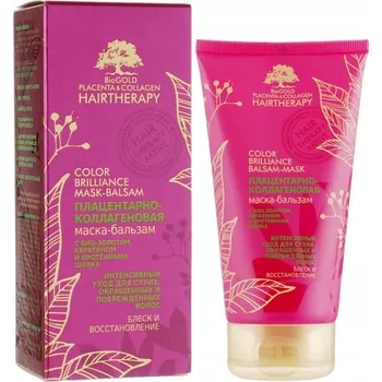 Vlasová regenerace BIOGOLD MASKA NA VLASY BARVENÉ SUCHÉ KOLAGEN 150 ML