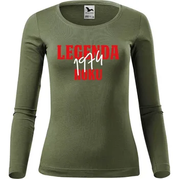 DOBRÝ TRIKO Dámské bavlněné triko Legenda roku Velikost: 2XL, Barva: Khaki