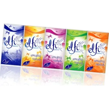 Papírový kapesník Hygienické kapesníčky bez vůně Elfi 3 vrstvé 10 ks