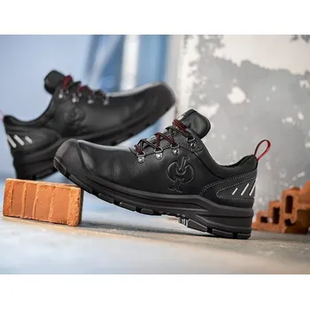 Pracovní obuv Pracovní obuv ocelové čepice S3 e.s. Umbriel II low velikost 50 černá/strauss červená Strauss