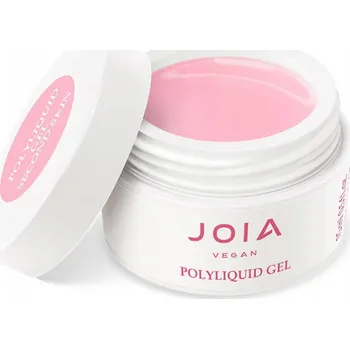 Lak na nehty Stavební gel na nehty JOIA vegan PolyLiquid Gel Second Skin Růžový 15 ml