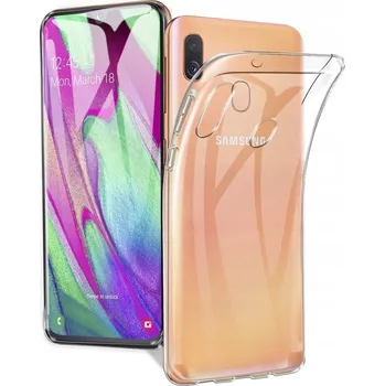 Pouzdro na mobilní telefon Zadní Kryt gsmStyle pro Samsung Galaxy A40 Průhledný, Slim bezbarvý