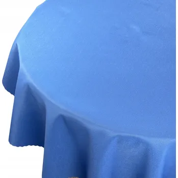 ubrus Obrus Plamoodpudivý Deštík Modrý Kruh prům. 130 cm kulatý