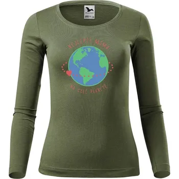 DOBRÝ TRIKO Dámské triko Nejlepší máma Velikost: 2XL, Barva: Khaki