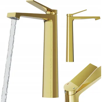 Vodovodní baterie Stojánková umyvadlová baterie Granitan SELVA zlatá