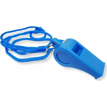 Plastová píšťalka modrá