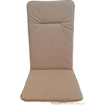 Podsedák Podsedák na zahradní židli, polstry na zahradní nábytek béžový rozměr 120x50x6 cm lkv