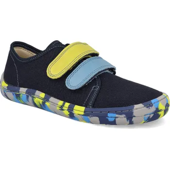 Dívčí obuv Barefoot plátěnky Froddo - Canvas Blue+ tmavě modré Velikost: 24