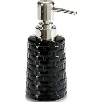 Dávkovač mýdla Berilo ruční stojací dávkovač mýdla 150 ml černý