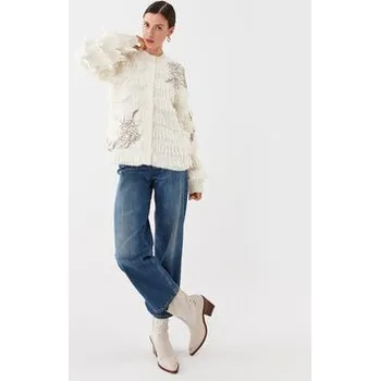 Dámský svetr TWINSET Kardigan 232TP3130 Écru Regular Fit XXL