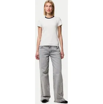 Pánské tričko Pieces T-Shirt May 17154483 Bílá Slim Fit S