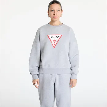 Dámská mikina Mikina Guess JEANS Oversized Iconic Triangle Sweat Medium Grey Heath M