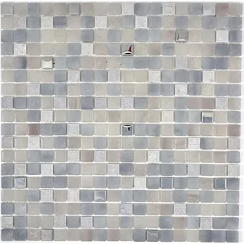 Obklad Mozaika WzorcowniaStudio 30 x 30 cm, odstíny šedé a stříbrné