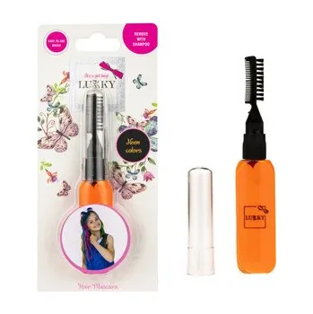 Karnevalový kostým Lukky Řasenka na vlasy - oranžová