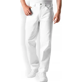 PÁNSKÉ KALHOTY PRO LÉKAŘE CLINIC DRESS ZDRAVOTNICKÉ DLOUHÉ BÍLÉ 58