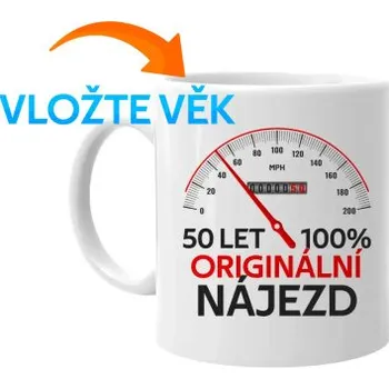 Žertovný předmět 100% originální nájezd - hrnek s potiskem - personalizovaný produkt- Tričkový.cz