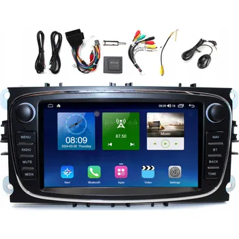 Autorádio AUTORÁDIO S GPS NAVIGACÍ FORD C-MAX 2008-2011 4GB RAM 64 GB ANDROID 13 CARPLAY