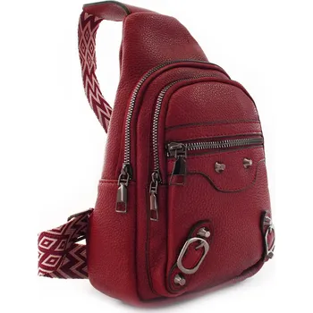 Městský batoh Červený dámský batoh přes tělo Vespera