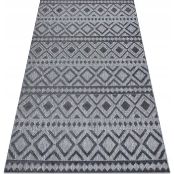 Koberec DVOUÚROVŇOVÝ KOBEREC SISAL 80x250 cm šedý #BA022