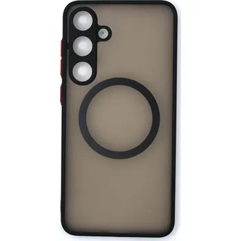 MagSafe silikonový kryt pro Samsung Galaxy S24 - Černý