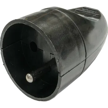 Elektrická zásuvka Přenosná zásuvka 16A 2P+UZ 250V černá GN-171