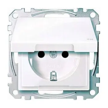 Elektrická zásuvka Elektrická Zásuvka zásuvka Merten bílá