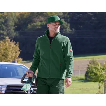 Pracovní bunda fleecová e.s.classic velikost L zelená Strauss Pracovní oblečení