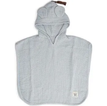 FUNNABABY Mušelínové pončo Dove grey