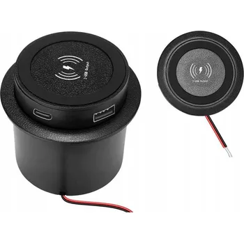 LTC LXG561 Indukční nabíječka 12V s USB pro montáž do jachty, karavanu nebo auta