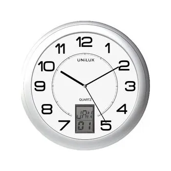 Hodiny Unilux - Hodiny na stěnu Unilux Instinct stříbrné