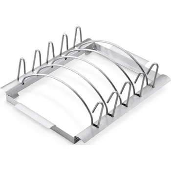 Příslušenství pro gril Stojan na kotlety a žebírka Weber Deluxe, ušlechtilá ocel