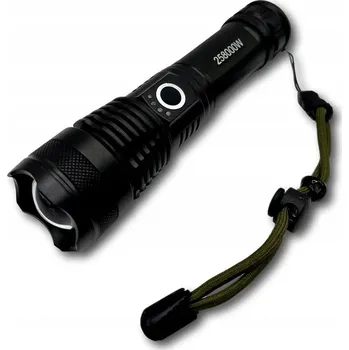 Svítilna NEJVÝKONNĚJŠÍ TAKTICKÁ LED SVÍTILNA 90 000 LUMENŮ VODĚODOLNÝ MATERIÁL