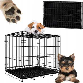 Obraz Klec ocel s práškovým nástřikem HAGE pro malého psa 35 x 50 x 42 cm