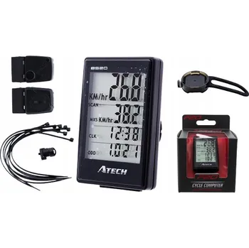 Tachometr ATECH F20 Bezdrátový cyklocomputer s měřením kadence