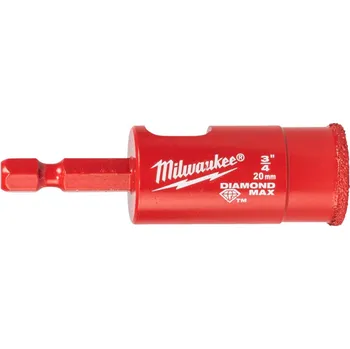 Příslušenství k nářadí MILWAUKEE 1/4" HEX Vrták pro mokré vrtání DIAMOND MAX, 20mm
