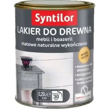 Lak na dřevo Aquarethanový lak 0,25 l Černý syntilor
