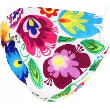 Pleťová maska Łowicka maska (bílá), folklorní lidová rouška