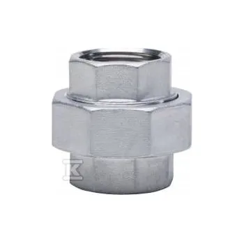 Fitinka Gebo Dvojitá spojka 1 1/4" závitová z nerezové oceli