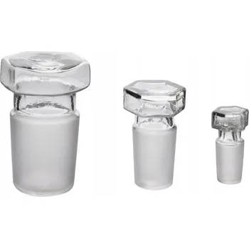 Sklenice Skleněná zátka broušená 7/16 foukaná