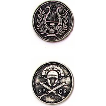 Sběratelství ŘÍMSKÁ STŘÍBRNÁ KOVOVÁ MINCE 1 KS RPG LARP