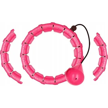 Obraz SKLÁDACÍ HULA HOP S MASÁŽNÍMI VÝSTUPKY PRO HUBNUTÍ Fialové