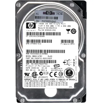 Interní pevný disk HP 438628-002 146GB 10K 16MB SAS 2,5'' DG146A3516