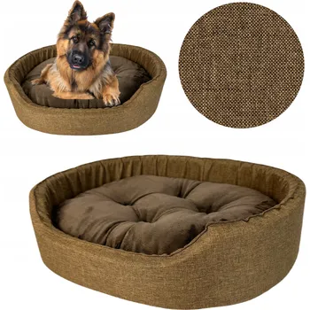 Pelíšek pro psa Šiška pro psy pelíšek hnědý 88 cm x 76 cm